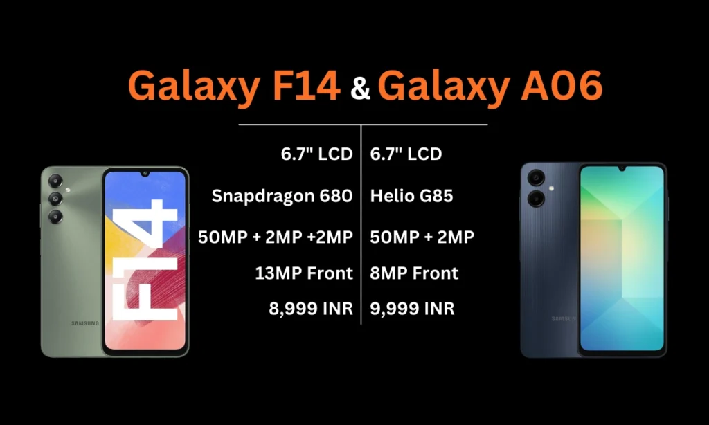 Galaxy F14 4G vs Galaxy A06