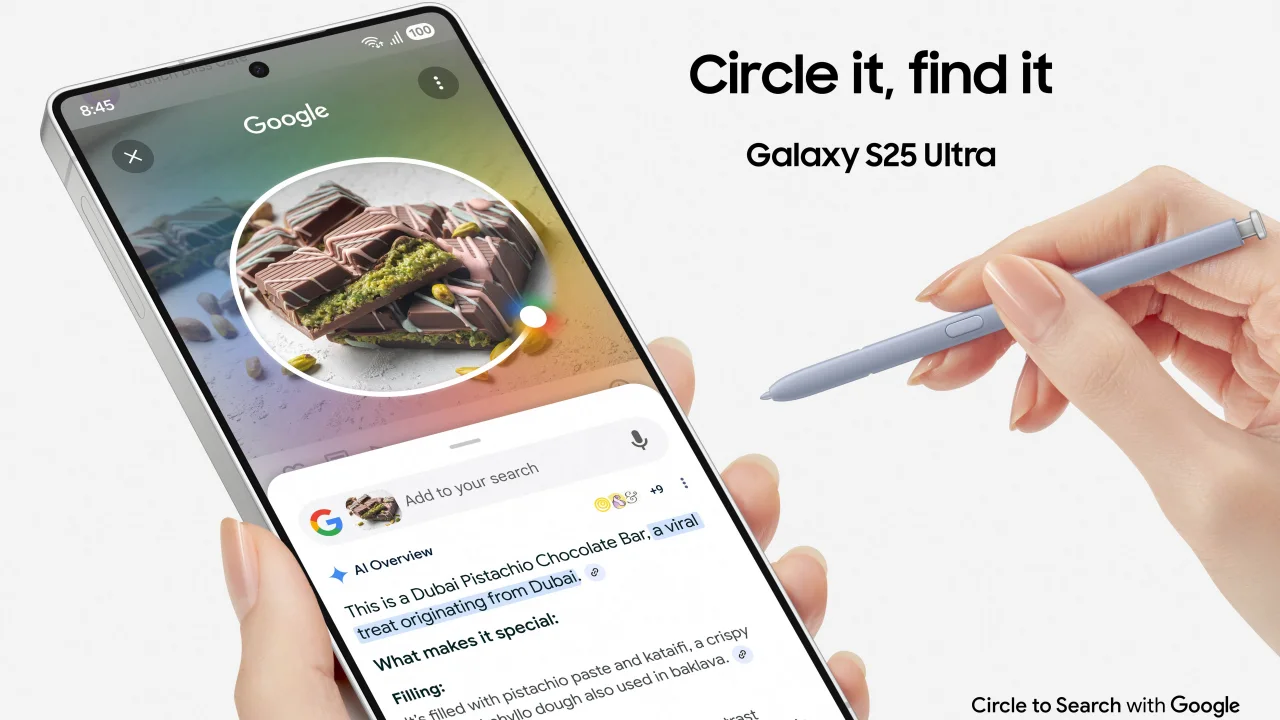 Galaxy S25 circle to search